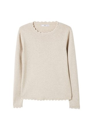 MANGO Ribbed cotton-blend sweater