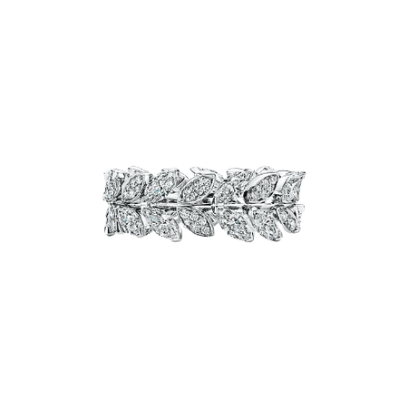 Tiffany Victoria® Diamond Vine Band Ring in Platinum