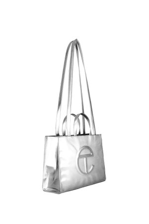 Silver medium Telfar bag