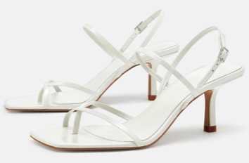low white heels
