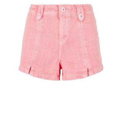 Pink Utility Denim Shorts | New Look