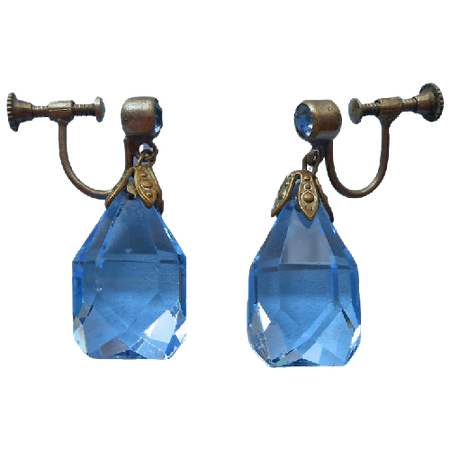 czech 20s crystal earrings