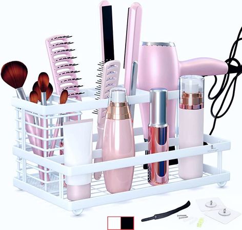 Amazon.com: Premium Hair Tool Organizer. Stainless Steel Bathroom Wall Mount Hair Care Styling Tool Organizer Storage Basket for Hair Dryer, Flat Iron, Curling Wand, Hair Straightener Brushes Hot Hair Tool Holder : Everything Else