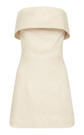Elba Linen Twill Strapless Mini Dress By Bondi Born | Moda Operandi