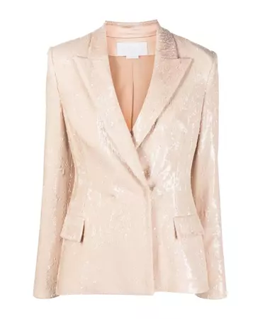 Genny Light Pink Sequin-embellished Blazer | italist, ALWAYS LIKE A SALE
