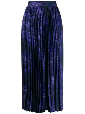 Purple Andamane Pleated Midi Skirt | Farfetch.com