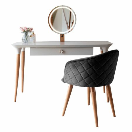 Corrigan Studio® 2-Piece Homedock Vanity Dressing Table And Kari Accent Chair Set | Wayfair.ca