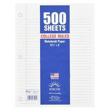 college ruled notebook paper - Google Search