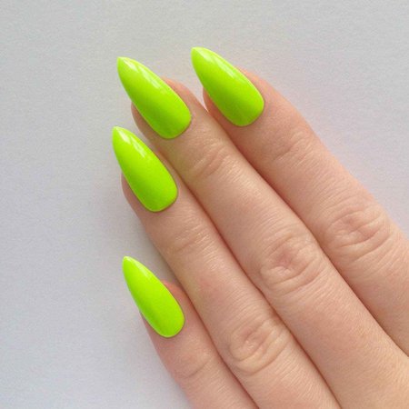 neon green nails - Google Search