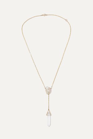 Gold 14-karat gold multi-stone necklace | Harris Zhu | NET-A-PORTER
