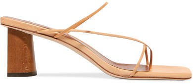 Harley Leather Sandals - Peach