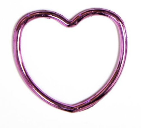 Metallic Pink Heart Bracelet