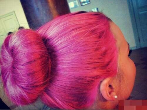 Pink Hair- Bun