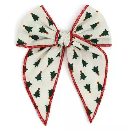 Party Girl Bow - Christmas Trees – Little Stocking Company