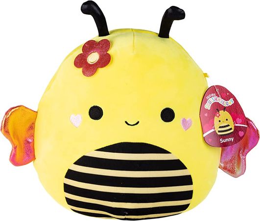 Amazon.com: Squishmallows 10" Sunny The Bumble Bee, Valentine's Day Plush - Official Kellytoy - Adorable Bee Stuffed Animal Toy - Great Gift for Kids : Toys & Games