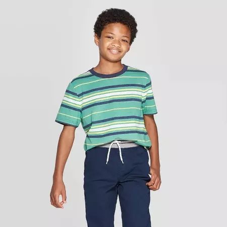 Boys' Short Sleeve T-Shirt - Cat & Jack™ Green : Target
