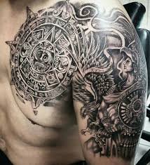 Native American Aztec chest tattoo - Google Search