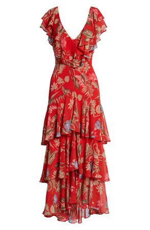 WAYF Chelsea Tiered Ruffle Maxi Dress (Regular & Plus) | Nordstrom