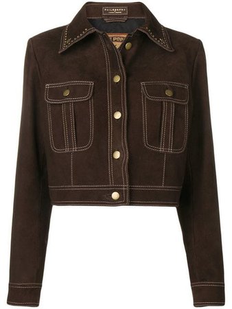Philosophy Di Lorenzo Serafini Studded Collar Jacket - Farfetch