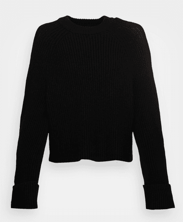 edited black knit