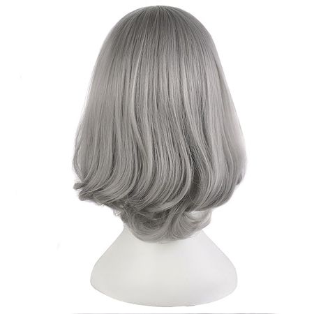 Amazon.com: MapofBeauty Short Straight Hair Anime Costume Cosplay Wigs (Silver) : Clothing, Shoes & Jewelry