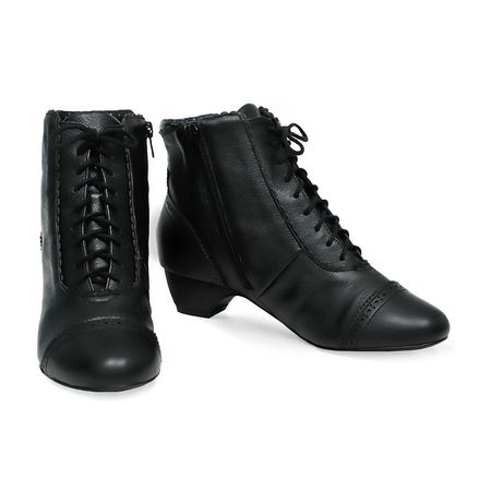 black victorian inspired boots