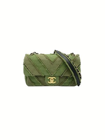 Chanel Green Denim Flap — INTO ARCHIVE