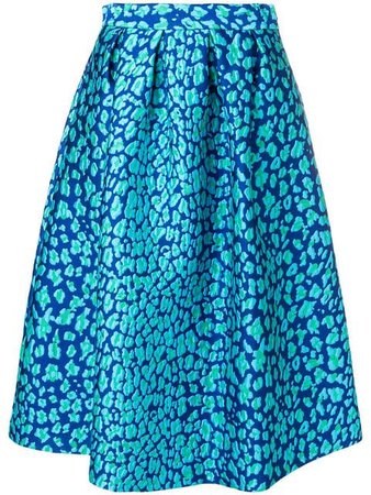 P.A.R.O.S.H. blue patterned skirt