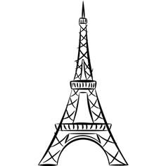 Effiel tower,cute, cartoon,easy | Eiffel tower drawing, Eiffel tower art, Eiffel tower painting