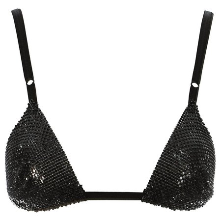 Dolce and Gabbana black metal mesh bra, S/S 2000 For Sale at