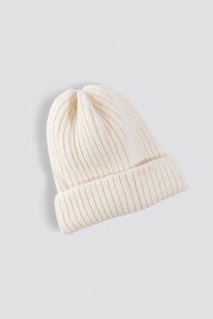 Soft Knitted Hat Weiß | na-kd.com