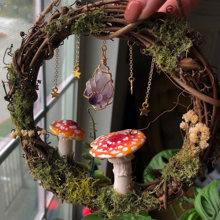 mushroom wreath