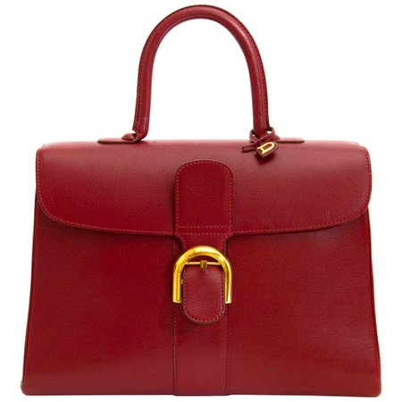 Delvaux Red Brillant GM For Sale at 1stdibs