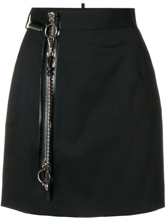Dsquared2 Zip Detail Short Skirt