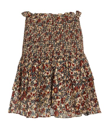 Shona Joy Josephine Ruffled Floral Mini Skirt | INTERMIX®