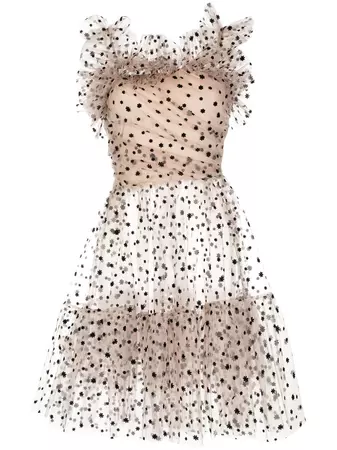 pushBUTTON flower-print Tulle Dress - Farfetch