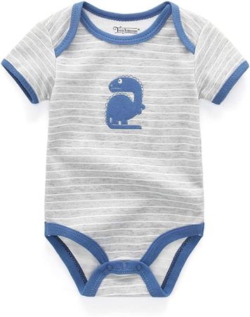Amazon.com: Chamie Newborn Baby 3-Pack Short Sleeve Bodysuit Baby Clothes for Boys and Girls : Clothing, Shoes & Jewelry