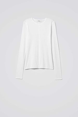 Transparent Long Sleeve - White - Tops - Weekday SE