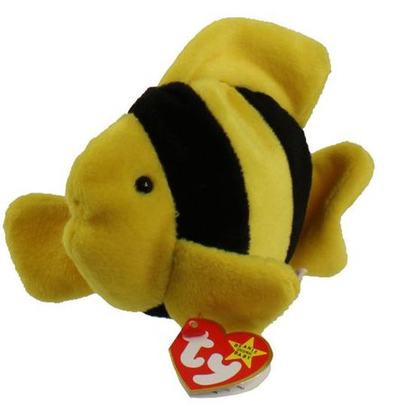 TY Beanie Baby - BUBBLES the fish (4th Gen hang tag) (6 inch): BBToyStore.com - Toys, Plush, Trading Cards, Action Figures & Games online retail store shop sale