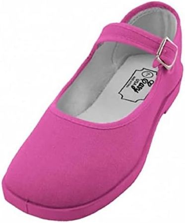 Amazon.com | Shoes 18 Womens Cotton China Doll Mary Jane Shoes Ballerina Ballet Flats Shoes 11 Colors (5, 114 Black Canvas) | Flats