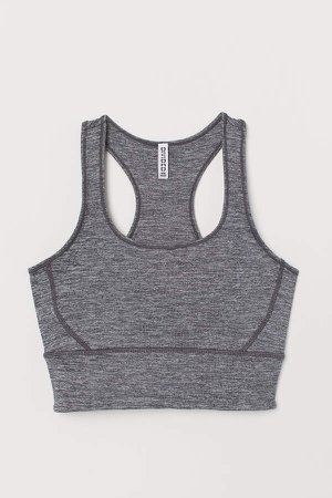 Cropped Tank Top - Gray