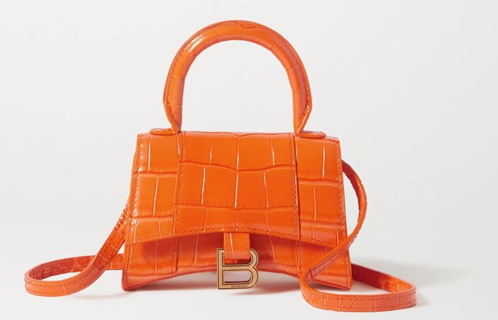 balenciaga mini purse-orange