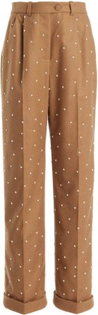 Erdem Cyril Wool-Cashmere Trousers