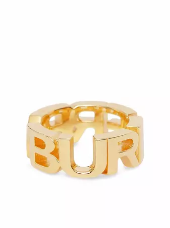 Burberry gold-plated Logo Ring - Farfetch