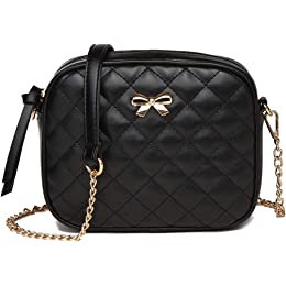 Amazon.com: Large Black Shoulder Crossbody Purses - Cute Quilted Leather Designer Handbag Tote Messenger Bag - Satchels for women and Teen Girls : Clothing, Shoes & Jewelry