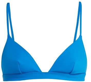 Garine Triangle Bikini Top - Womens - Light Blue