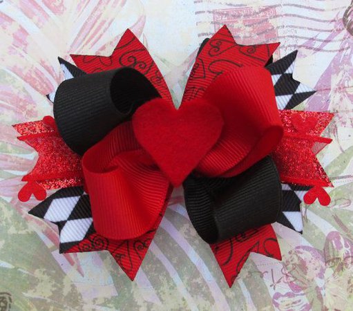 Queen Of Hearts Bow #1