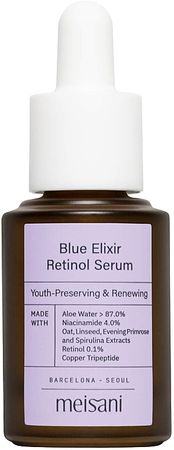 Αντιγηραντικός ορός με ρετινόλη - Meisani Blue Elixir Retinol Serum | Makeup.gr