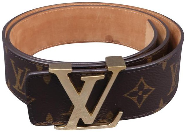 Louis Vuitton Louis Vuitton Brown Monogram Initiales 85-34 Belt