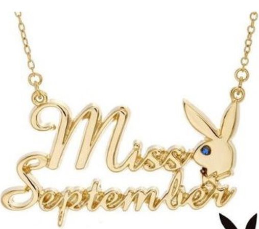 miss September gold necklace